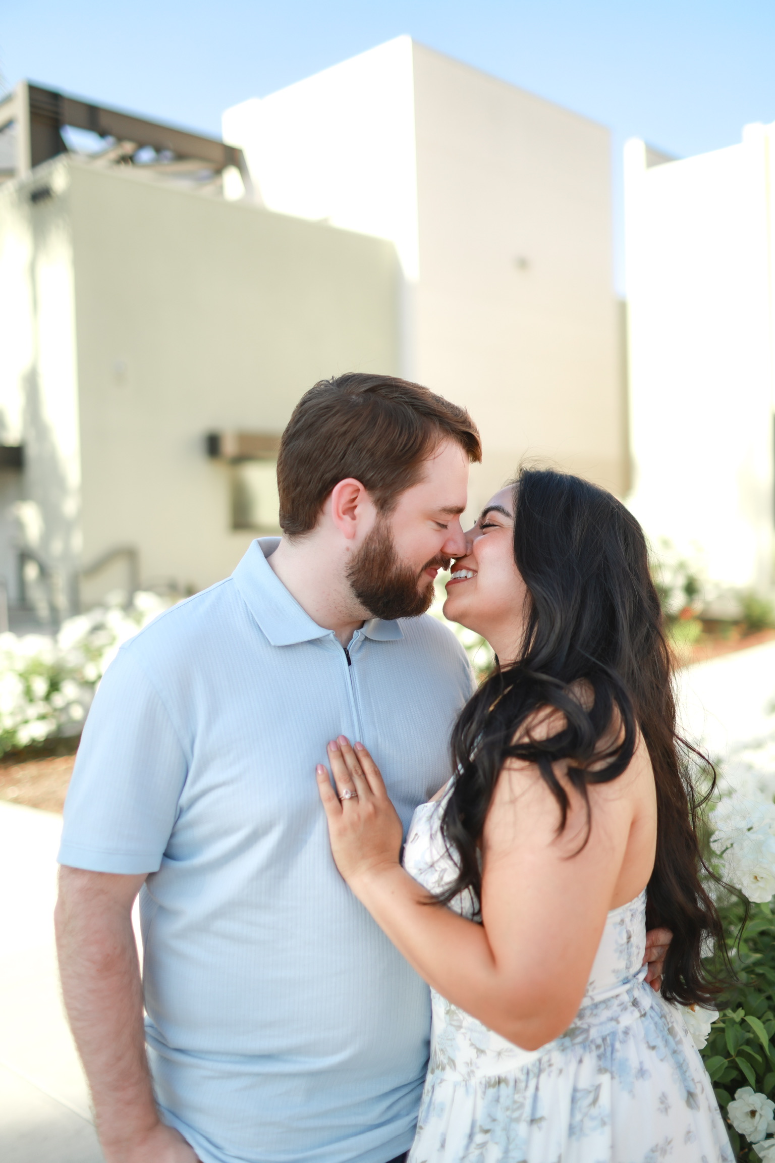 Close engagement portrait